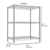 Hds Trading 3 Tier Steel Wire Shelf, Grey ZOR95908